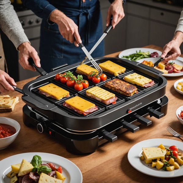 Comment choisir un appareil à raclette pour 8 personnes avec plateau amovible pour un nettoyage facile?